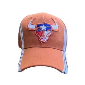 Texas Lone Star Trucker  Hat USA Headwear Cap Orange  Strap back  Adjustable